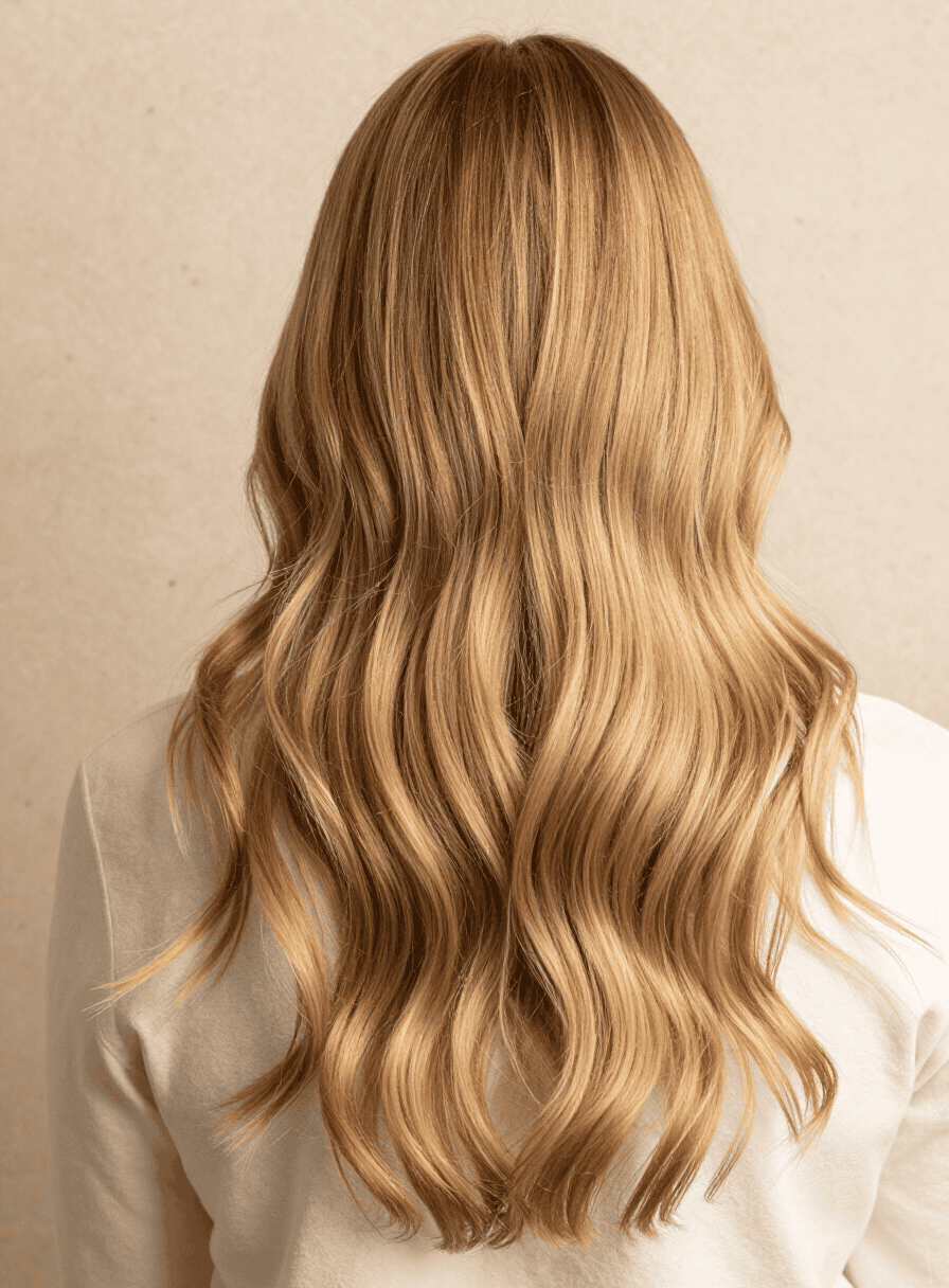 Blond, Farbe & Langhaar.
