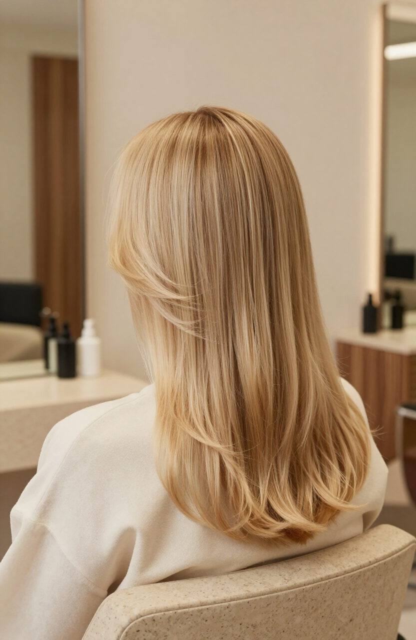Blonde Haare im Hair Studio by Jennifer Bibik, Brilon